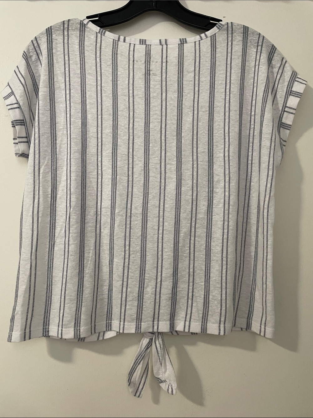 Tie-Front Striped Tee - Picture 2 of 2